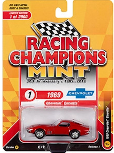 1:64 1969 Chevrolet Corvette -- Red -- Johnny Lightning