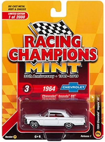 1:64 1964 Chevrolet Impala SS -- White -- Johnny Lightning