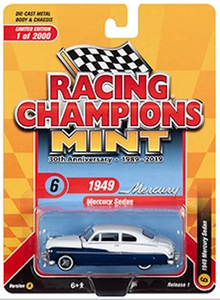 1:64 1949 Mercury Sedan -- Blue and White -- Johnny Lightning