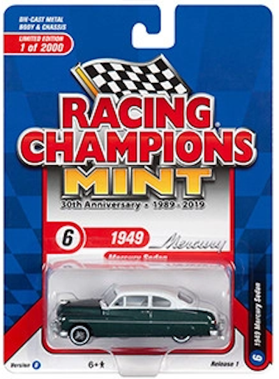 1:64 1949 Mercury Sedan -- Green and White -- Johnny Lightning