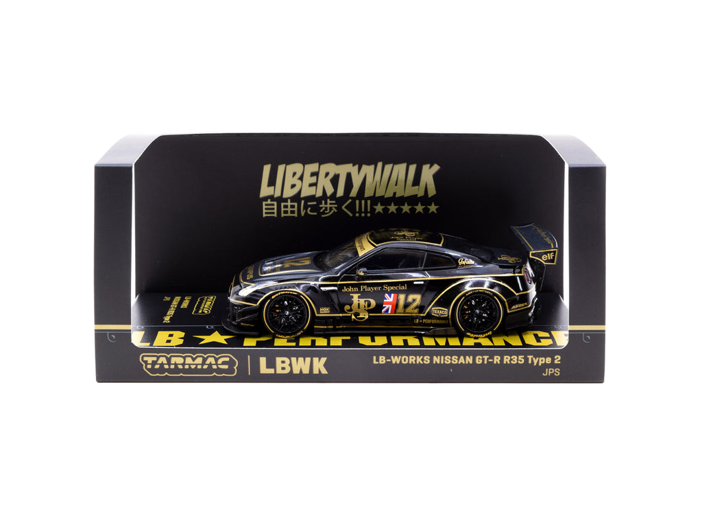 1:43 Nissan GT-R R35 LB-Works Type 2 -- JPS -- Tarmac Works