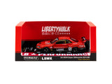 1:43 LBWK Nissan E-R34 Super Silhouette Skyline GTR - Liberty Walk Red -- Tarmac