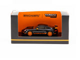 1:64 Porsche 911 GT3 RS (997) -- Black/Orange -- Tarmac Works x Minichamps