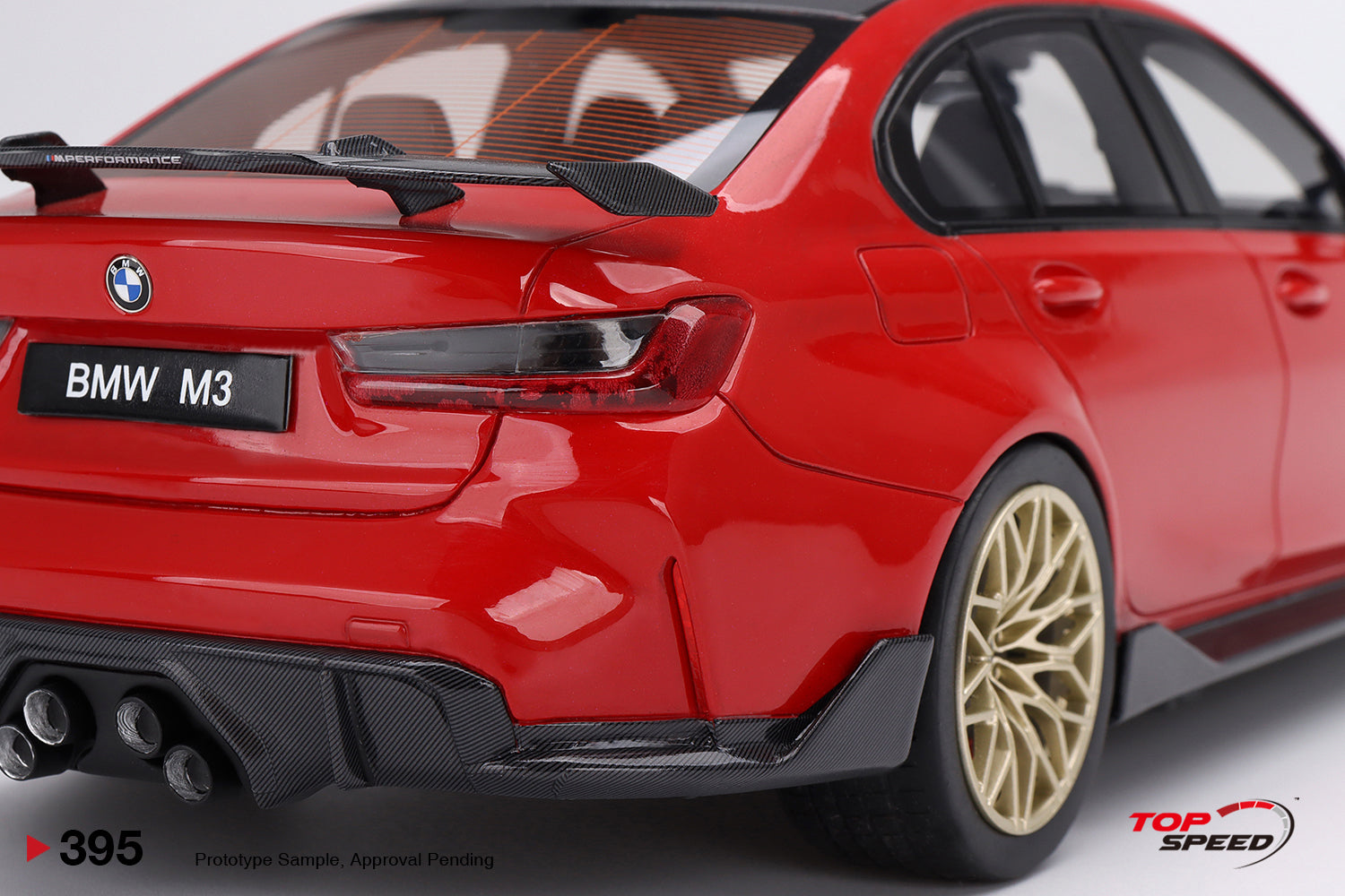 1:18 BMW M3 Competition (G80) -- Toronto Red Metallic -- TopSpeed Mode