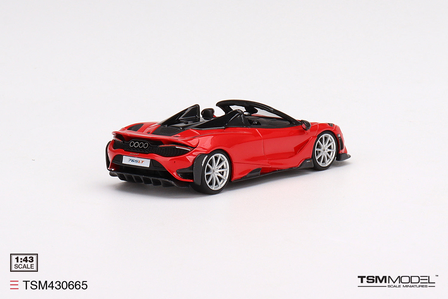 1:43 McLaren 765LT Spider -- Vermillion Red -- TSM-Model