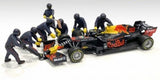 1:18 F1 Pit Crew Figurine Set -- Team Blue -- American Diorama