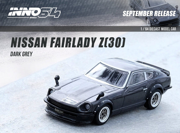 1:64 Nissan Fairlady 240Z (S30) -- Dark Grey -- INNO64