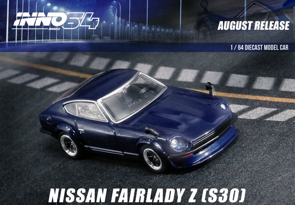 1:64 Nissan Fairlady 240Z (S30) -- Dark Blue Metallic -- INNO64