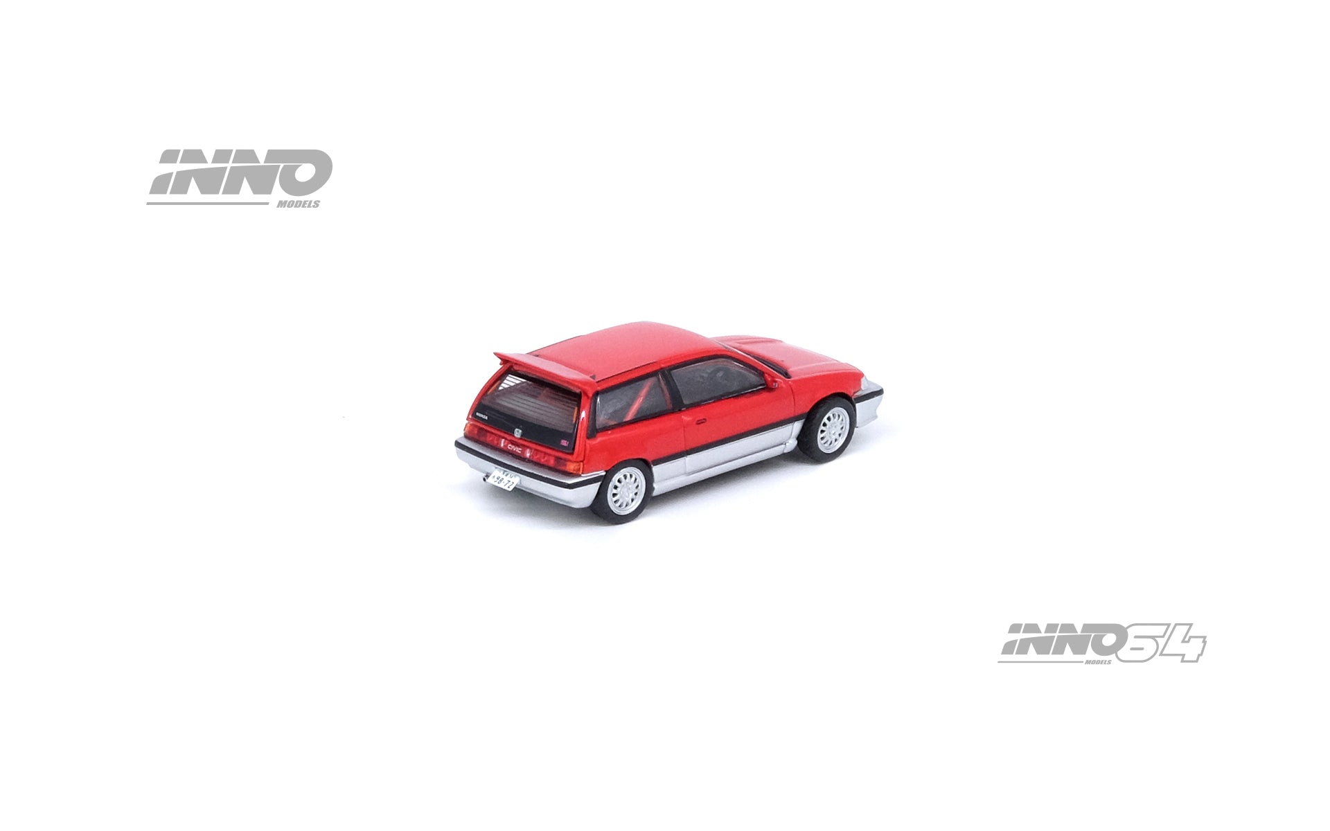 1:64 Honda Civic Si E-AT -- Red/Silver -- INNO64