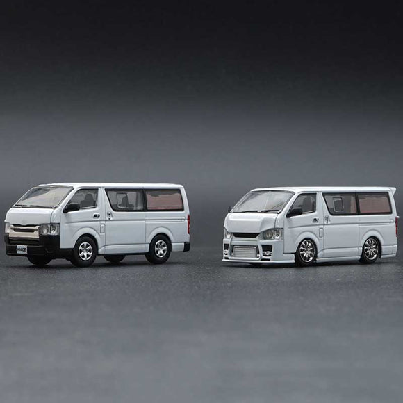 1:64 Toyota Hiace 2015 KDH200V -- White -- BM Creations