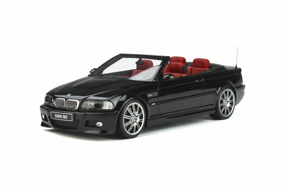 1:18 2004 BMW E46 M3 Convertible -- Black -- Ottomobile