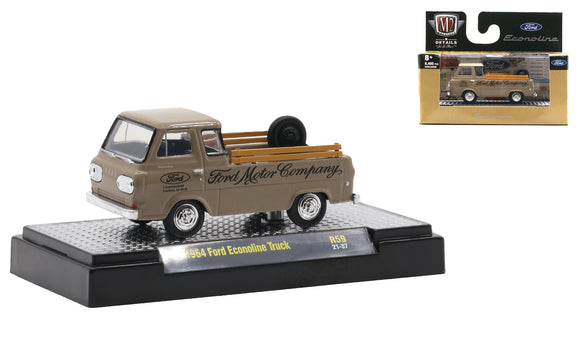 1:64 1964 Ford Econoline Truck -- Brown -- M2 Machines Detroit Muscle