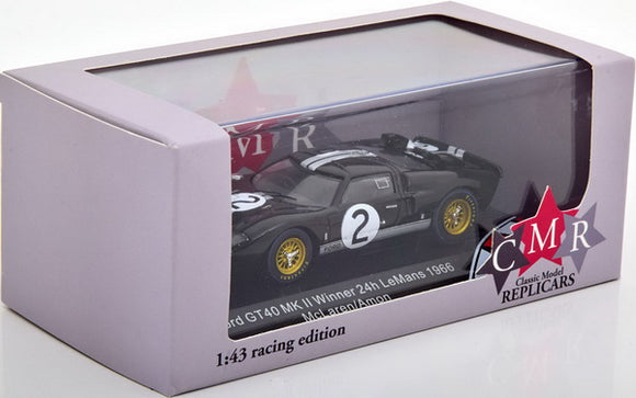 1:43 1966 Le Mans 24 Hour Winner -- #2 Ford GT40 Mk 2 -- McLaren/Amon -- CMR