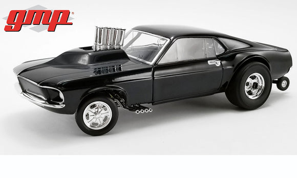 1:18 1969 Ford Mustang Gasser -- Black Show Stopper -- ACME