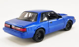 1:18 1990 Ford Mustang LX -- Metallic Blue Street Fighter -- ACME