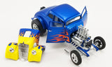 1:18 1933 Willys Gasser - Blue w/Flames -- ACME Hot Rod