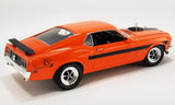 1:18 1970 Ford Mustang Mach 1 Sidewinder Special -- Calypso Coral Orange -- ACME
