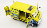 1:18 1976 Chevrolet G-Series Van -- Boogie Van (Yellow w/Blue Flames) -- ACME
