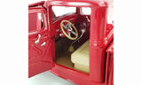 1:18 1932 Ford Pickup Hot Rod -- Red with Tan Interior -- ACME