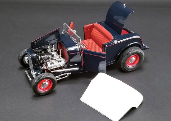1:18 1932 Ford Roadster Hot Rod -- Washington Blue -- ACME