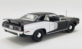 1:18 1971 Plymouth Hemi Barracuda -- Black/White -- ACME