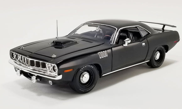 1:18 1971 Plymouth Cuda -- Black -- ACME