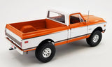 1:18 1972 Chevrolet K10 4x4 -- Orange / White -- ACME