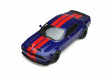 1:18 2021 Dodge Challenger Super Stock -- Blue -- GT Spirit