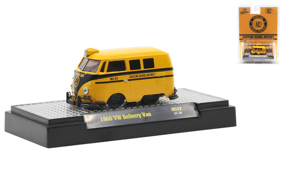 1:64 1960 VW Delivery Van Shorty -- School Bus -- M2 Machines