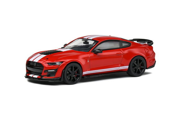 1:43 2020 Shelby Mustang GT500 -- Red w/White Stripes -- Solido Ford