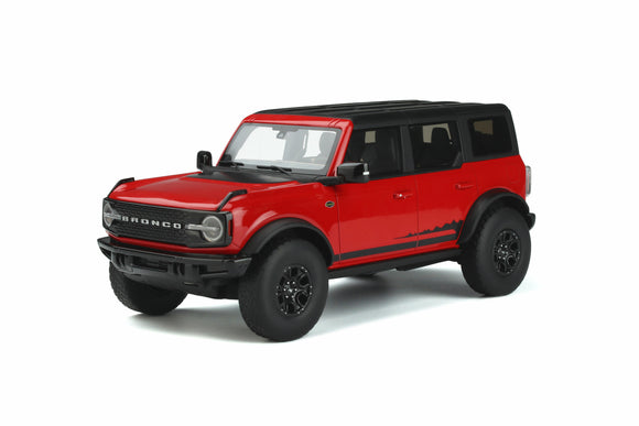 1:18 2021 Ford Bronco -- Wildtrack/Race Red -- GT Spirit