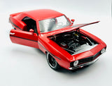 1:18 1969 Chevrolet Camaro Yenko S/C Street Fighter - Red (Sunset Orange) -- GMP