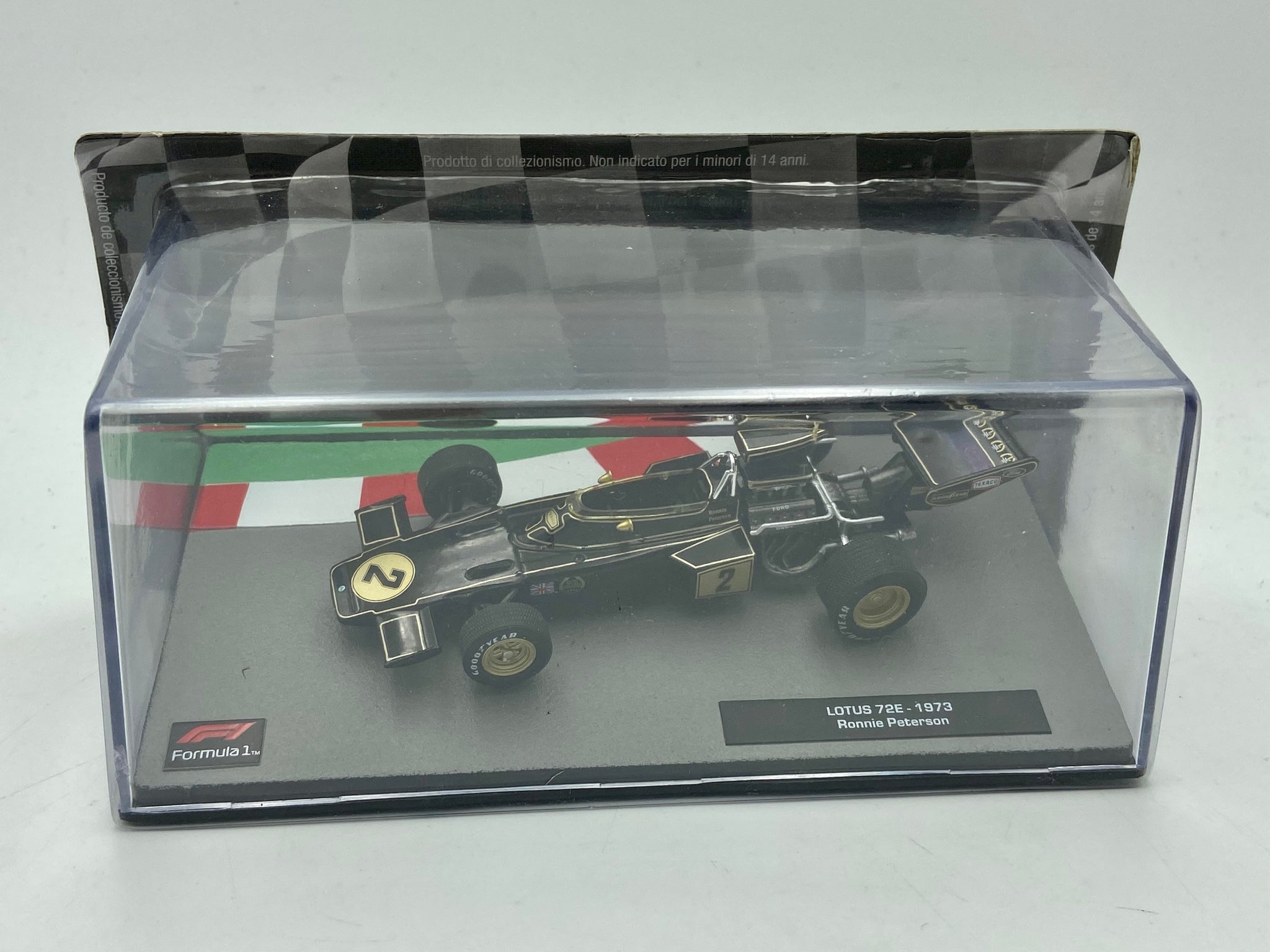 1:43 1973 Ronnie Peterson -- Lotus 72E -- Atlas F1 1:43 1973 Ronnie Peterson -- Lotus 72E -- Atlas F1