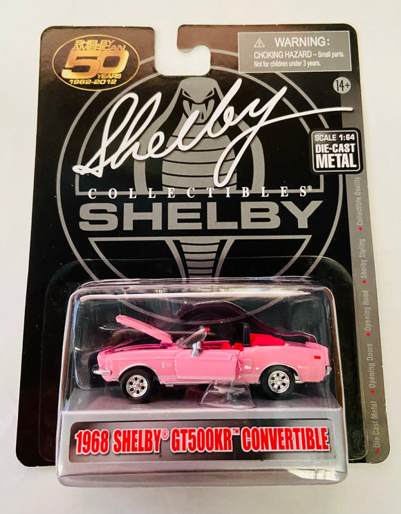 1:64 1968 Shelby GT500KR Convertible -- Pink -- Shelby Collectibles Ford Mustang