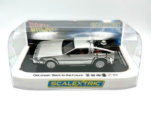 Scalextric 1:32 -- Back to the Future 1 Time Machine -- DeLorean DMC-12