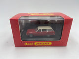 1:87 (HO) 1962 Ford XL Falcon Station Wagon -- Red/white -- Cooee Classics