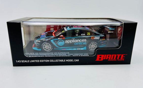 1:43 2021 Chaz Mostert -- WAU Holden ZB Commodore -- Biante