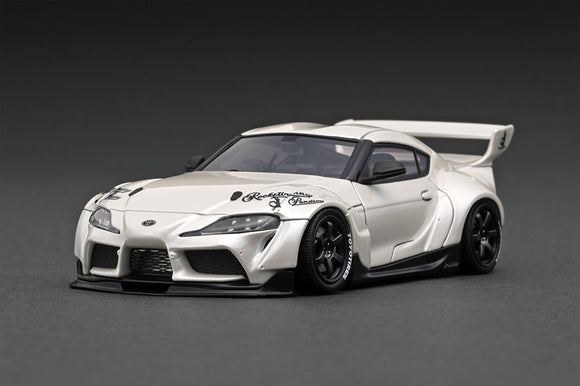 1:43 Toyota Supra (A90) PANDEM -- Pearl White -- Ignition Model IG2144