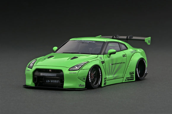 1:43 Nissan GTR (R35) LB☆WORKS -- Green -- Ignition Model IG2270