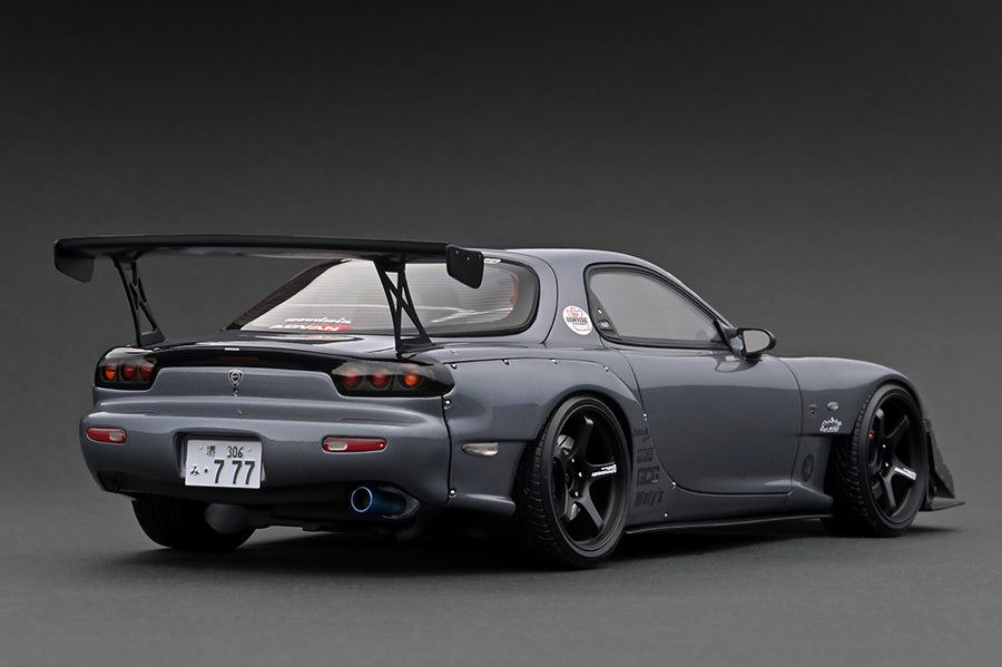 1:18 Mazda RX7 (FD3S) FEED 魔王 -- Gun Metallic Grey -- Ignition Model I