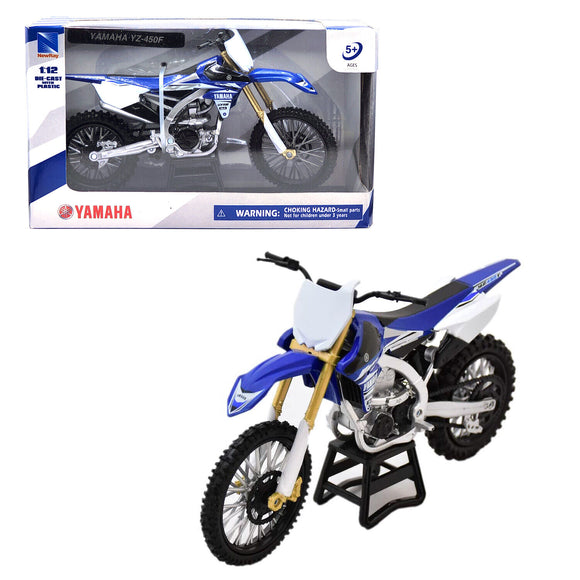 1:12 Yamaha YZ-450F -- Blue/White -- New Ray Motorbike