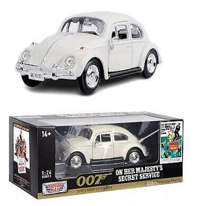 1:24 1966 VW Beetle -- James Bond "On Her Majesty's Secret Service" -- MotorMax