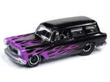 1:64 1960 AMC Rambler Wagon Custom -- Black Pearl with Violet Flames -- Johnny L