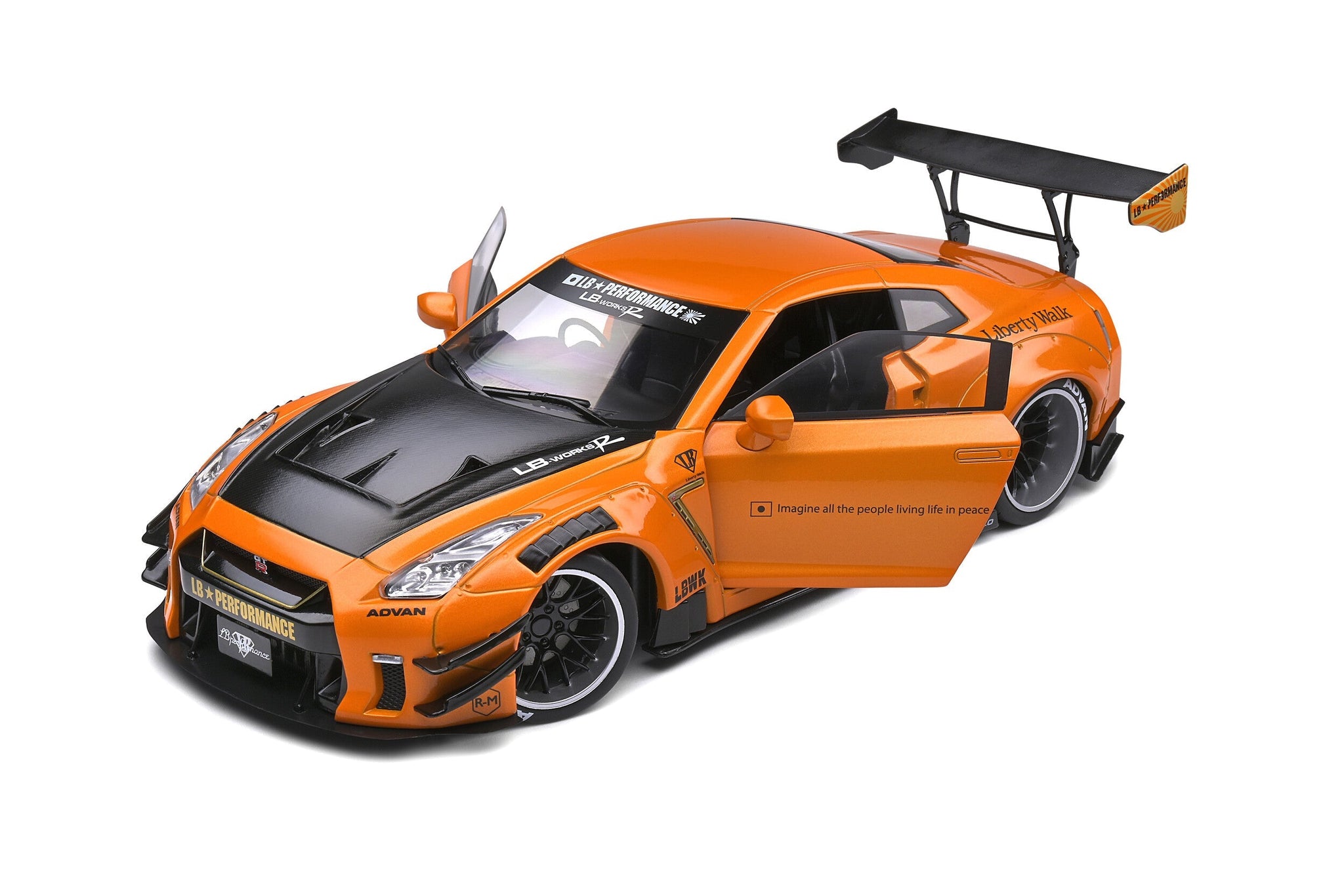 1:18 2020 LB WORKS GT35 Type 2 -- Orange -- Nissan R35 GTR -- Solido