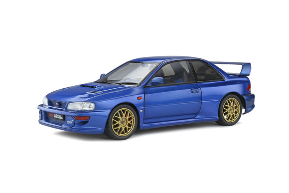 1:18 1998 Subaru Impreza 22B STi -- Sonic Blue -- Solido