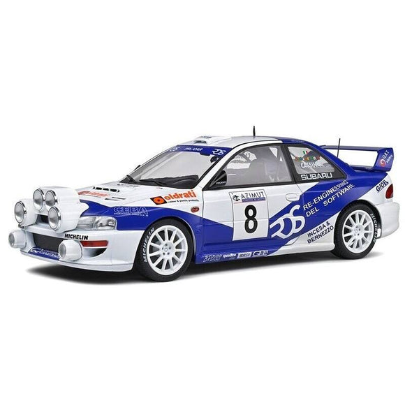 1:18 2000 Valentino Rossi -- #8 Subaru Impreza S5 WRC99 Monza Rally -- Solido