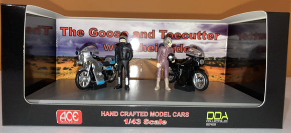 1:43 Goose and Toecutter w/Motorbikes Twin Set -- Mad Max ACE Models