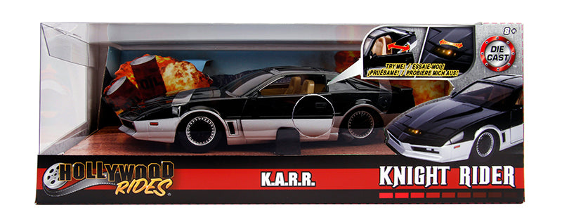 1:24 Knight Rider KARR w/Working Lights -- Hollywood Rides JADA